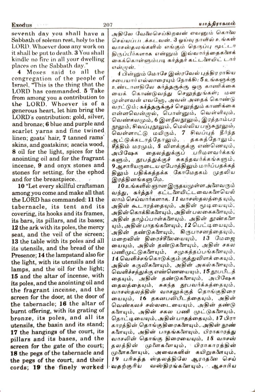Tamil-English Parallel Bible (Large Print, Burgundy Leather Bound) - BSI Edition, ISBN 9789393511874