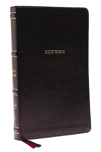 NKJV, Thinline Bible, Leathersoft, Black, Red Letter, Comfort Print: Holy Bible, New King James Version      Imitation Leather – February 25, 2020