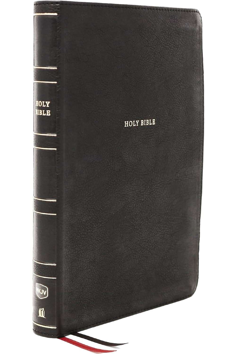 NKJV Thinline Reference Bible: Black Leathersoft