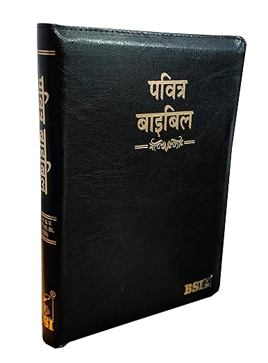 Hindi Bible OV 55ZTI (R) BL ZIP (KBS) - Black, Korean Print, Golden Edge, BSI Edition