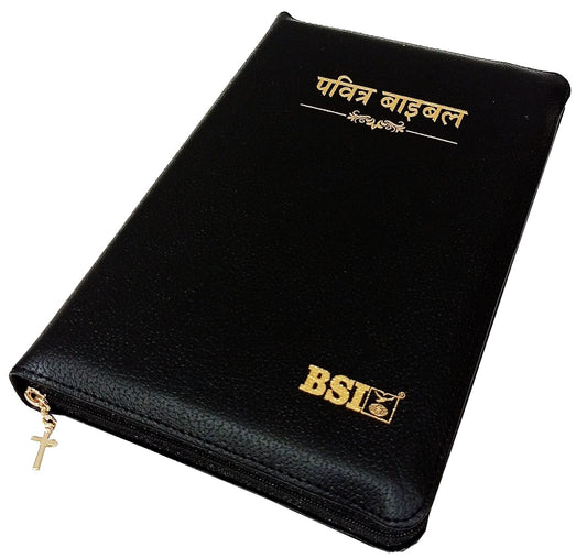 Holy Bible Hindi - Missionary Regular Edition with Index, Zip Closure, Vinyl Cover (OV 2024)