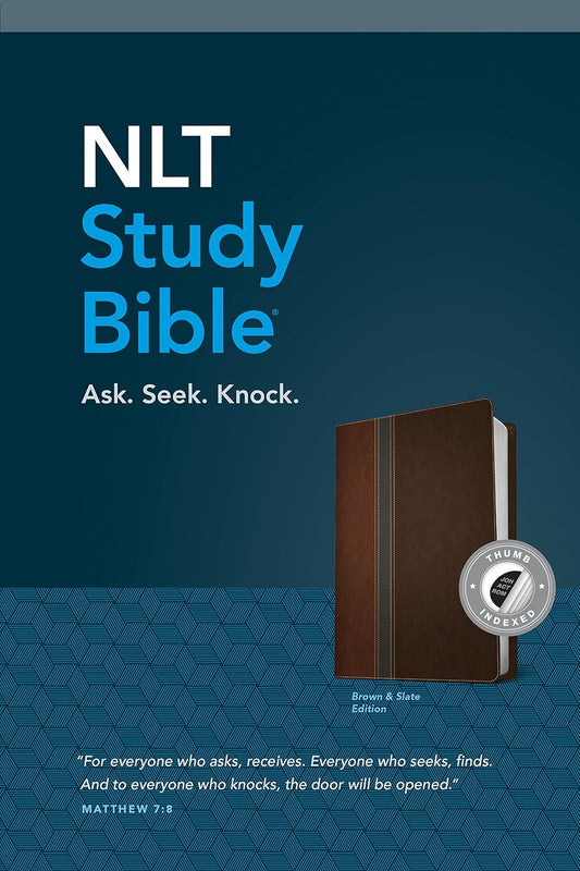 Explore the Word of God with the NLT Study Bible: Ask Seek Knock devotional guide, a comprehensive resource for spiritual gro