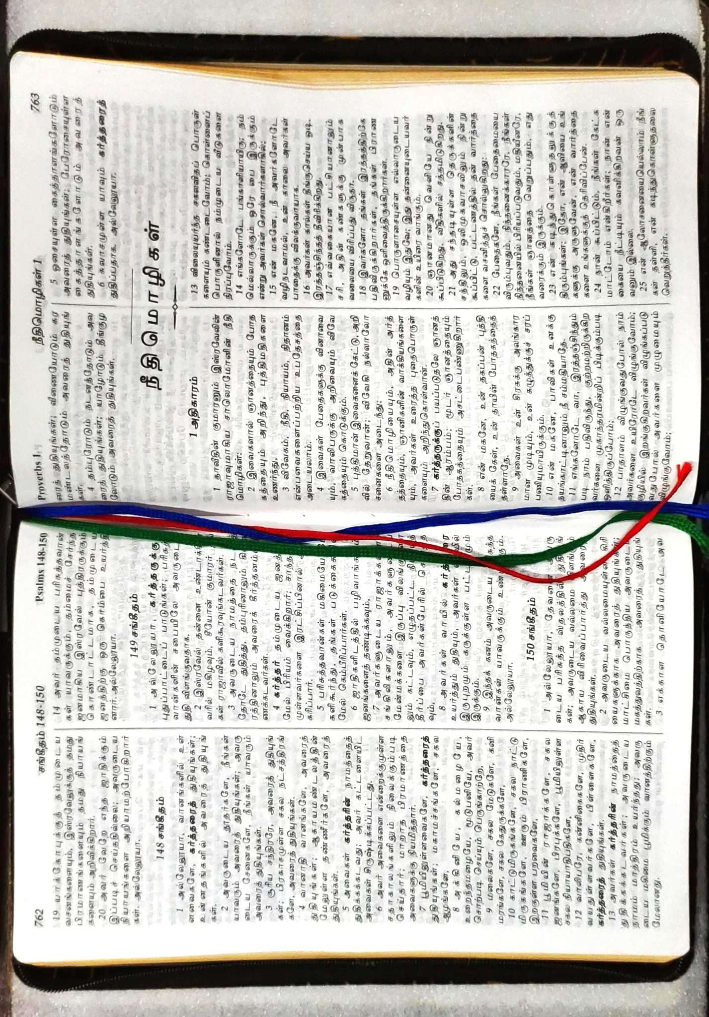 Tamil Bible Extra Large Print Pulpit Edition - Premium Black Leather Zip Cover (Hardbound)