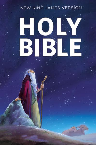 Softcover Holy Bible with the New King James Version for children's outreach and educational purposes.