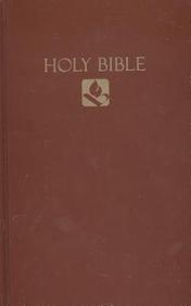 Brown Hard Cover NRSV Pew Bible, a high-quality translation of the Christian scriptures.