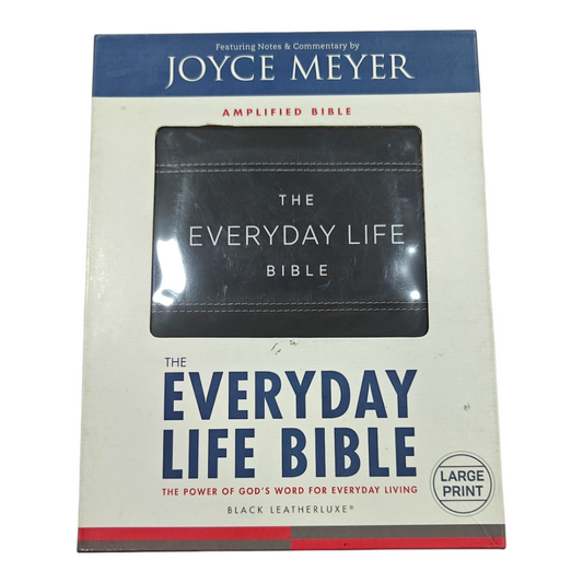 The Everyday Life Bible: The Power of God's Word for Everyday Living, AMP, Hardcover | Notes and Commentary by Joyce Meyer (ISBN 9781546041702