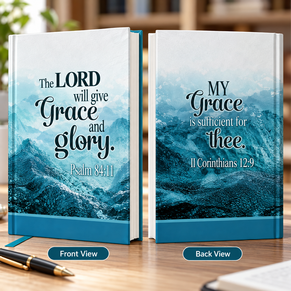 2027 Christian Daily Diary Planner & Devotional Journal –  Blue Mountain Hardcover, 365-Day Bible Verses