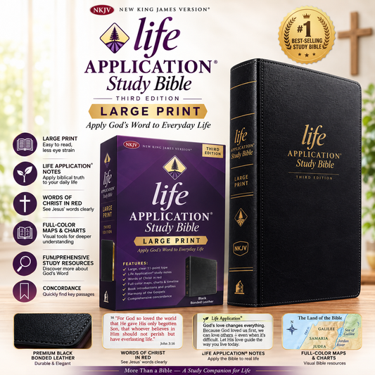 NKJV Life Application Study Bible, Third Edition, Large Print