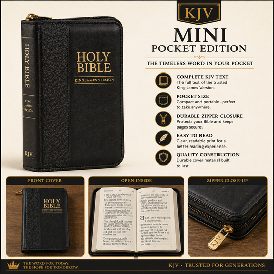 KJV Mini Pocket Edition Bible – Brown Cover