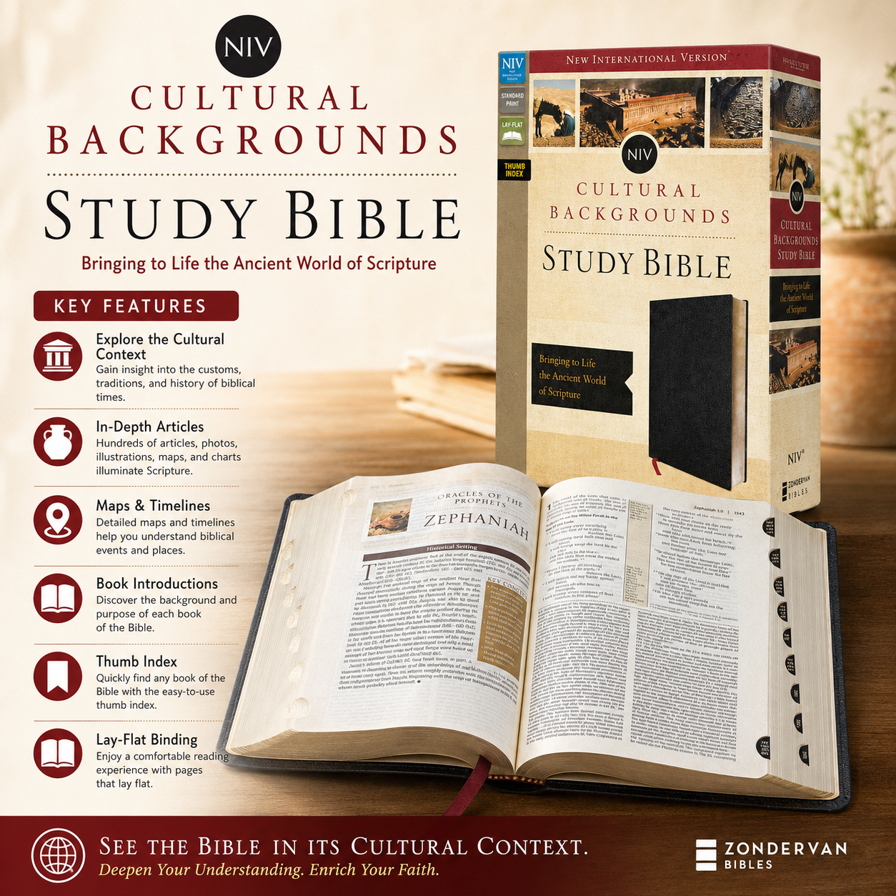NIV Cultural Backgrounds Study Bible New International Version