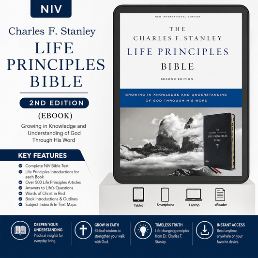 NIV, Charles F. Stanley Life Principles Bible, 2nd Edition