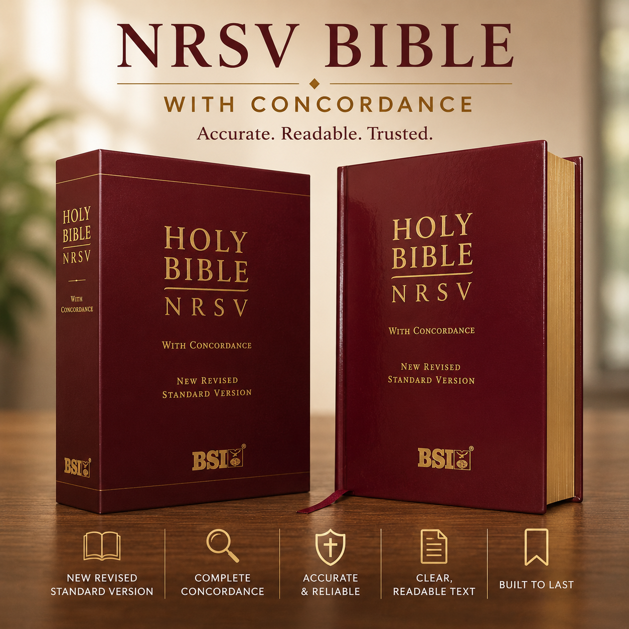 NRSV Bible with Concordance, New Revised Standard Version (Old & New Testament)