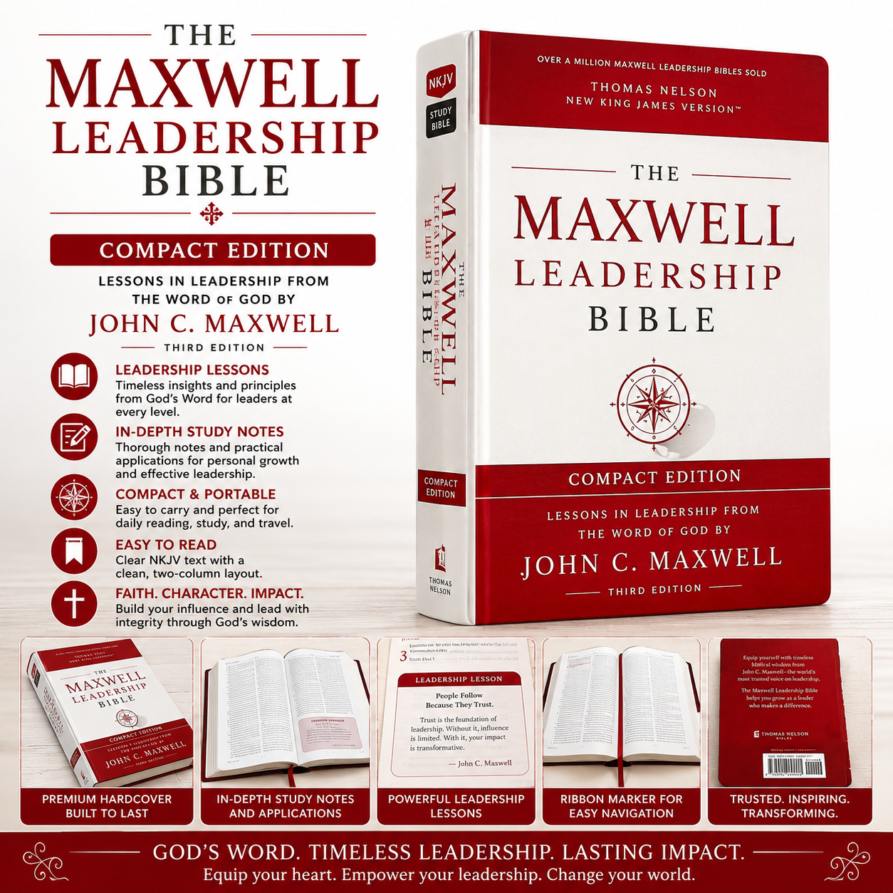 NKJV Maxwell Leadership Bible, Compact Edition (Third Edition), Comfort Print (John C. Maxwell)