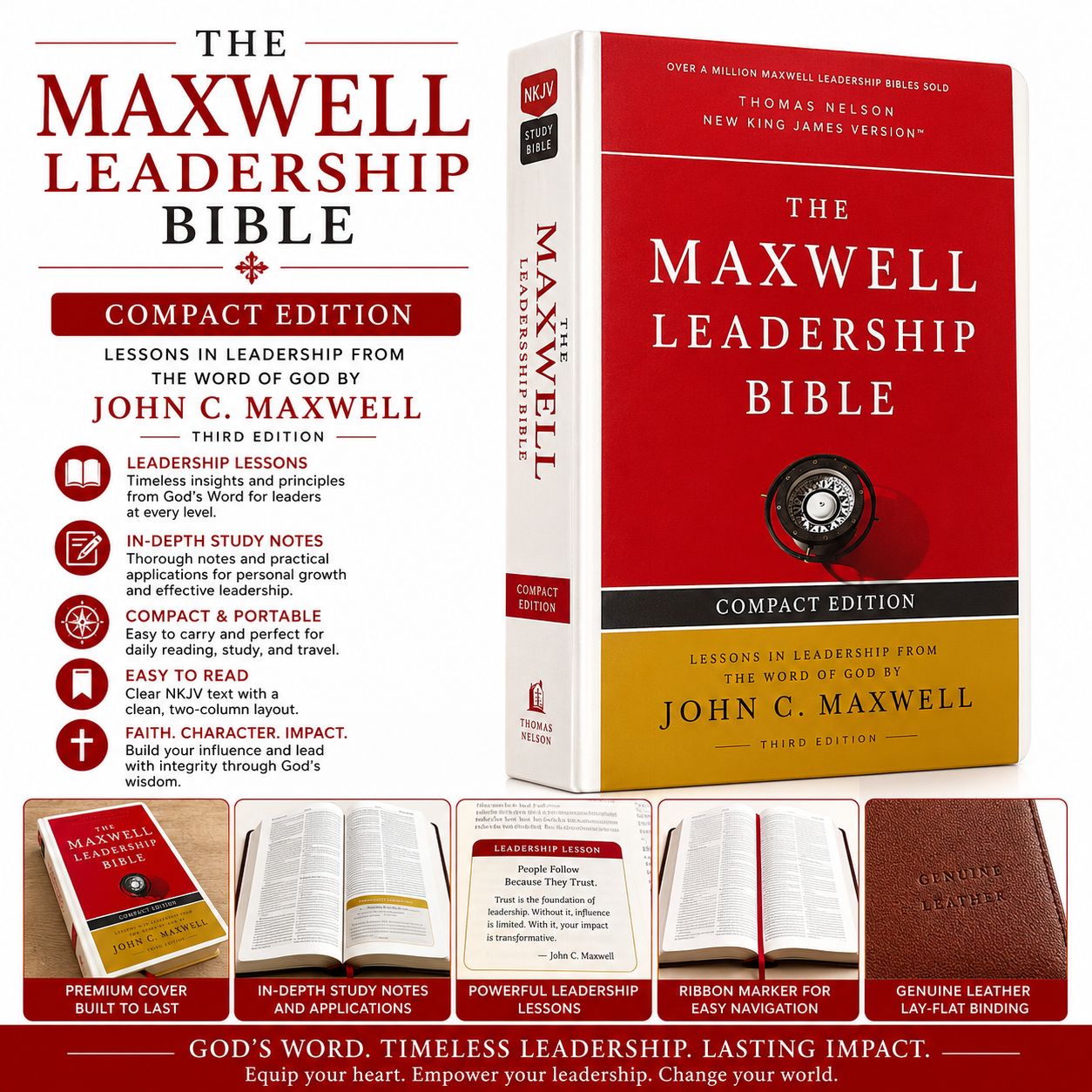 NKJV Maxwell Leadership Bible, Third Edition, Comfort Print (John C. Maxwell)