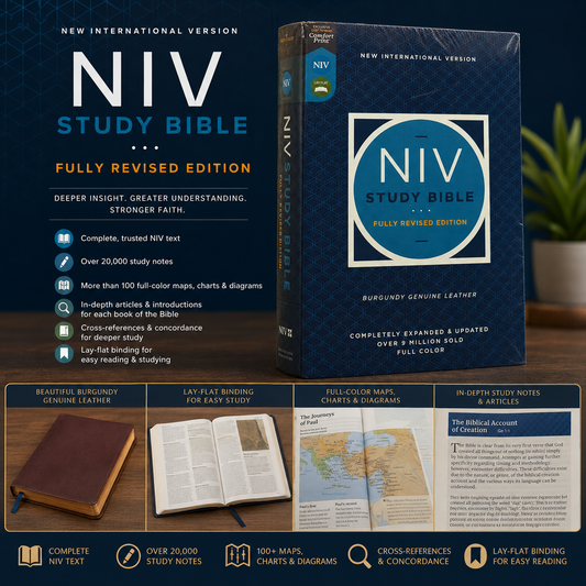 NIV Study Bible, Fully Revised Edition, Red Letter, Comfort Print