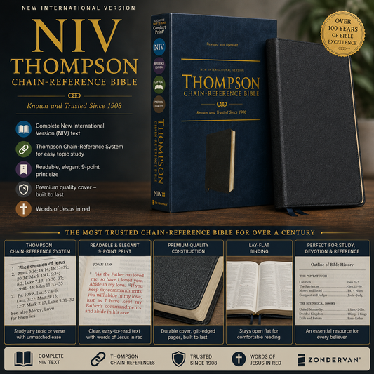 NIV Thompson Chain-Reference Bible, Red Letter, Comfort Print
