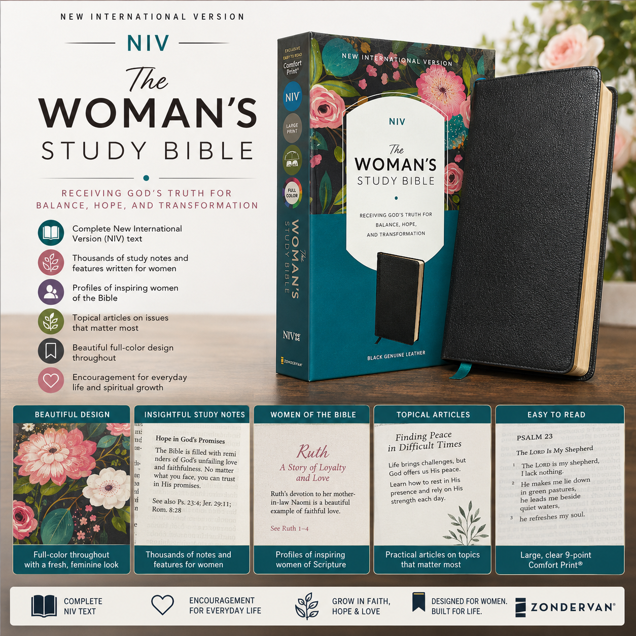 NIV The Woman's Study Bible, Full-Color, Red Letter