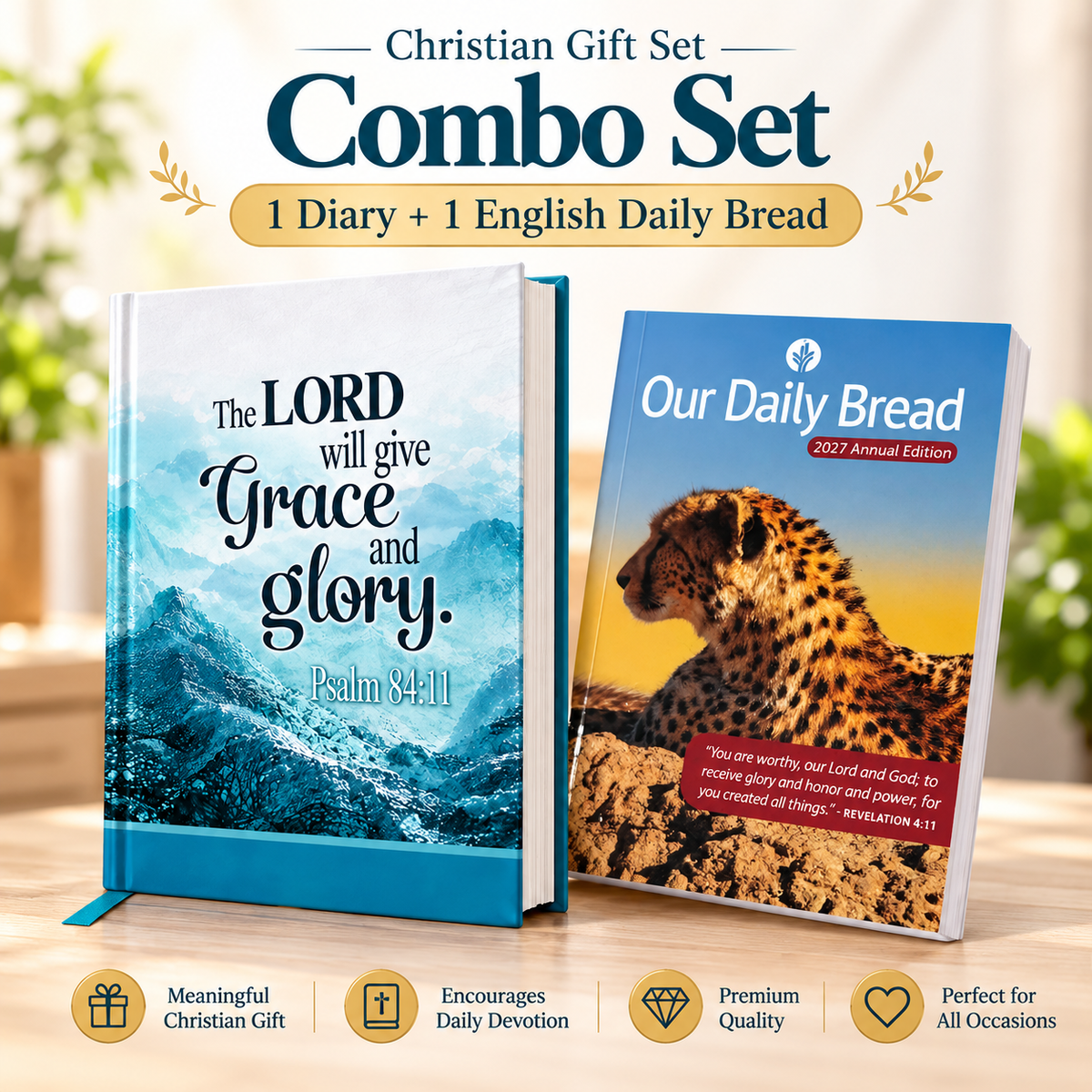 2027 Christian Diary Planner & Our Daily Bread English Annual Devotional – Set of 2