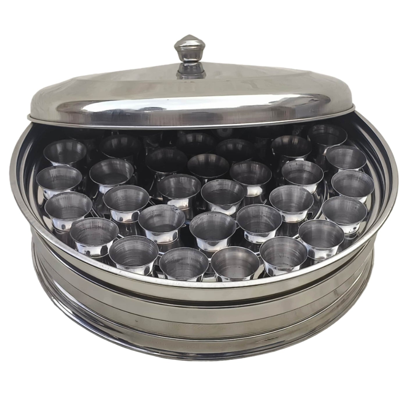 Holy Communion Tray Set With Steel Cup