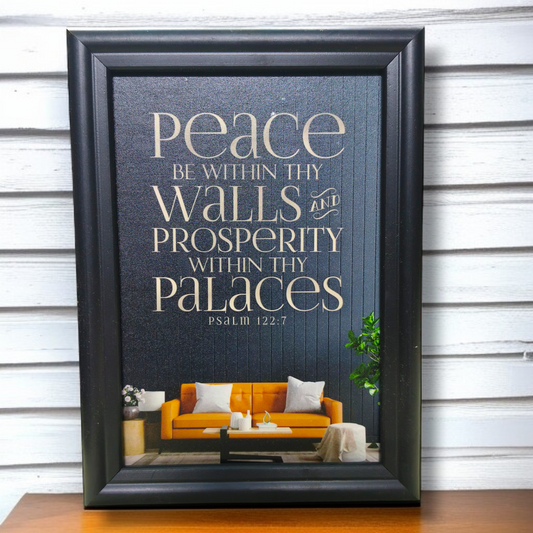 High Quality| Best Gift For Home Decor | Size : 7 inch By 5 inch | D16 |Hanging Frame | Premium Hindi Bible Verses Photo Frame