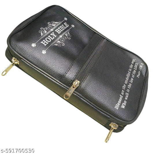 English Bible Form Cover | Strong & Durable Protective Cover | Waterproof Material | Zip Closure | Perfect Fit for Medium/Large Bibles
