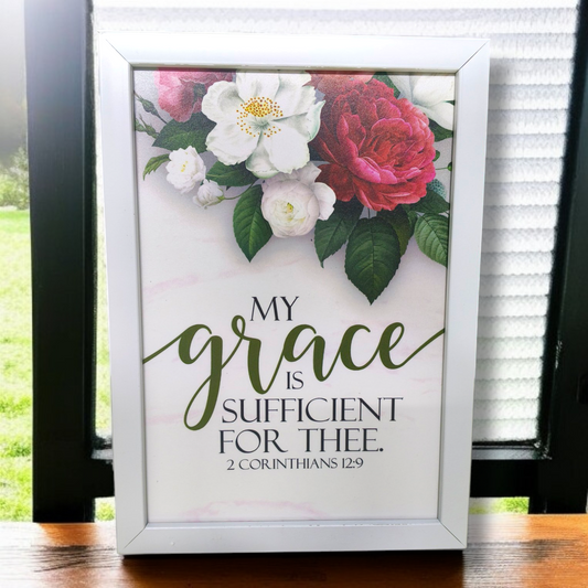 High Quality | Premium English Bible Verses Photo Frame | Hanging Frame | Best Gift For Home Decor | Size : 11 inch By 8 inch D17