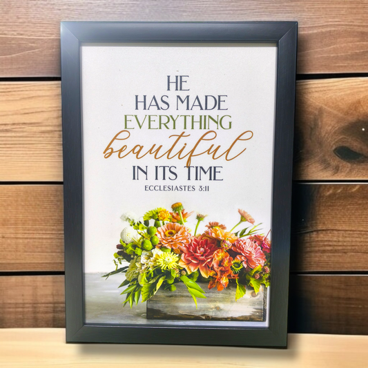 High Quality | Premium English Bible Verses Photo Frame | Hanging Frame | Best Gift For Home Decor | Size : 11 inch By 8 inch D14