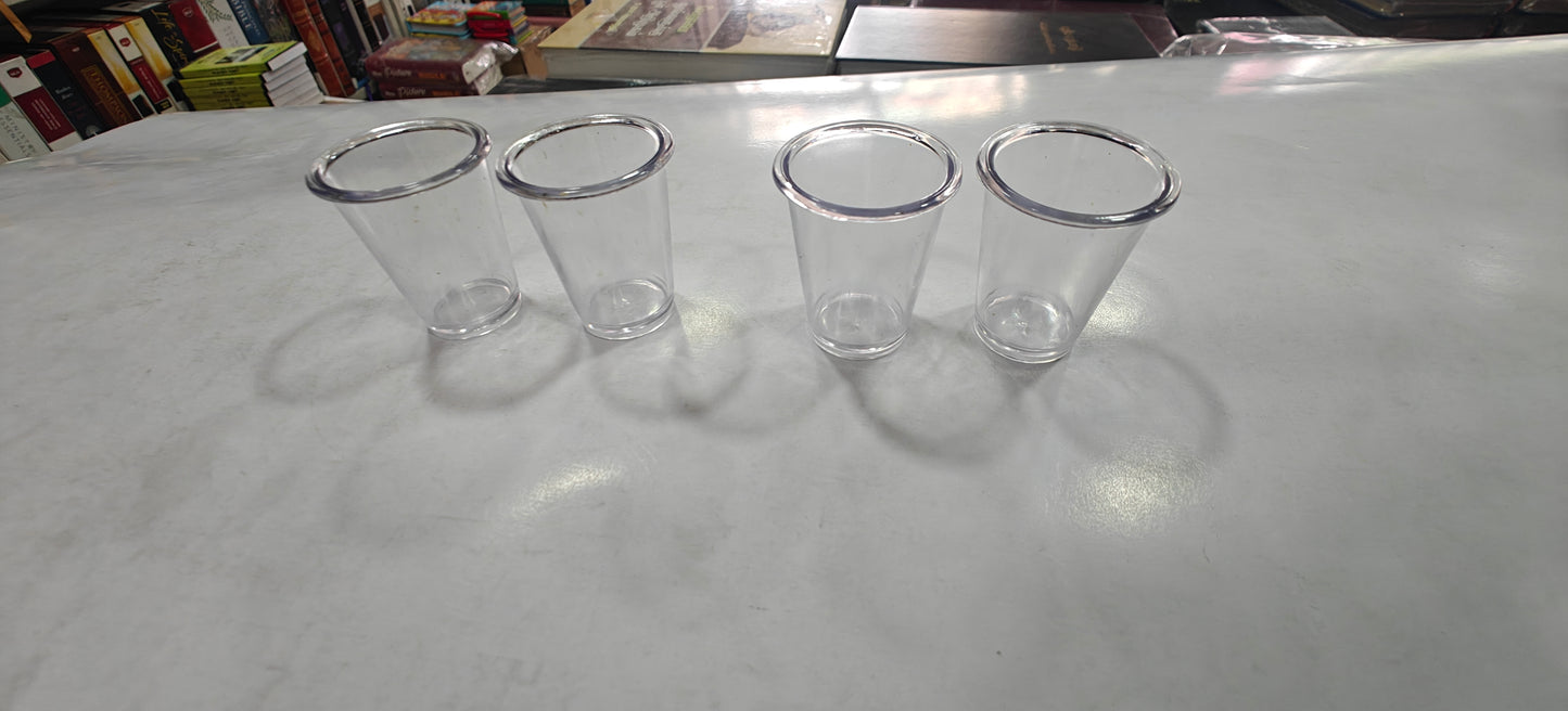 Holy Communion Fibre Cups, Pack of 200 Clear Disposable Communion Cups, Fits Standard Trays, for Church Services & Lord's Supper