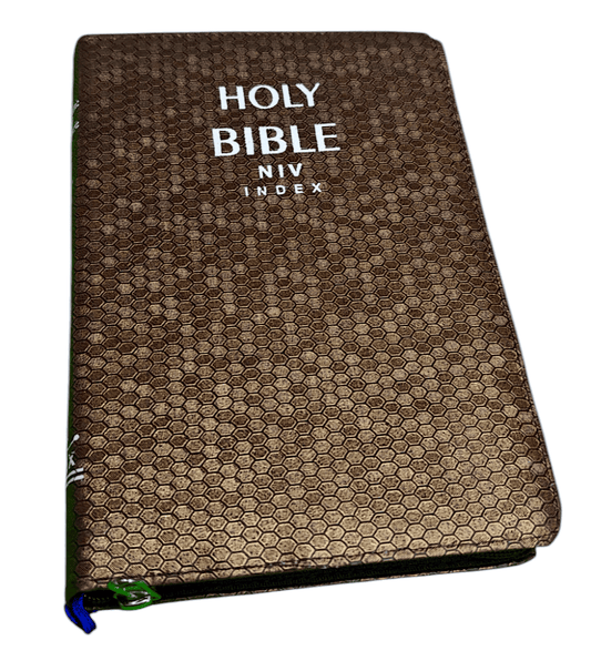 "NIV English Bible with Zip Cover – Premium Quality and Durable Design"