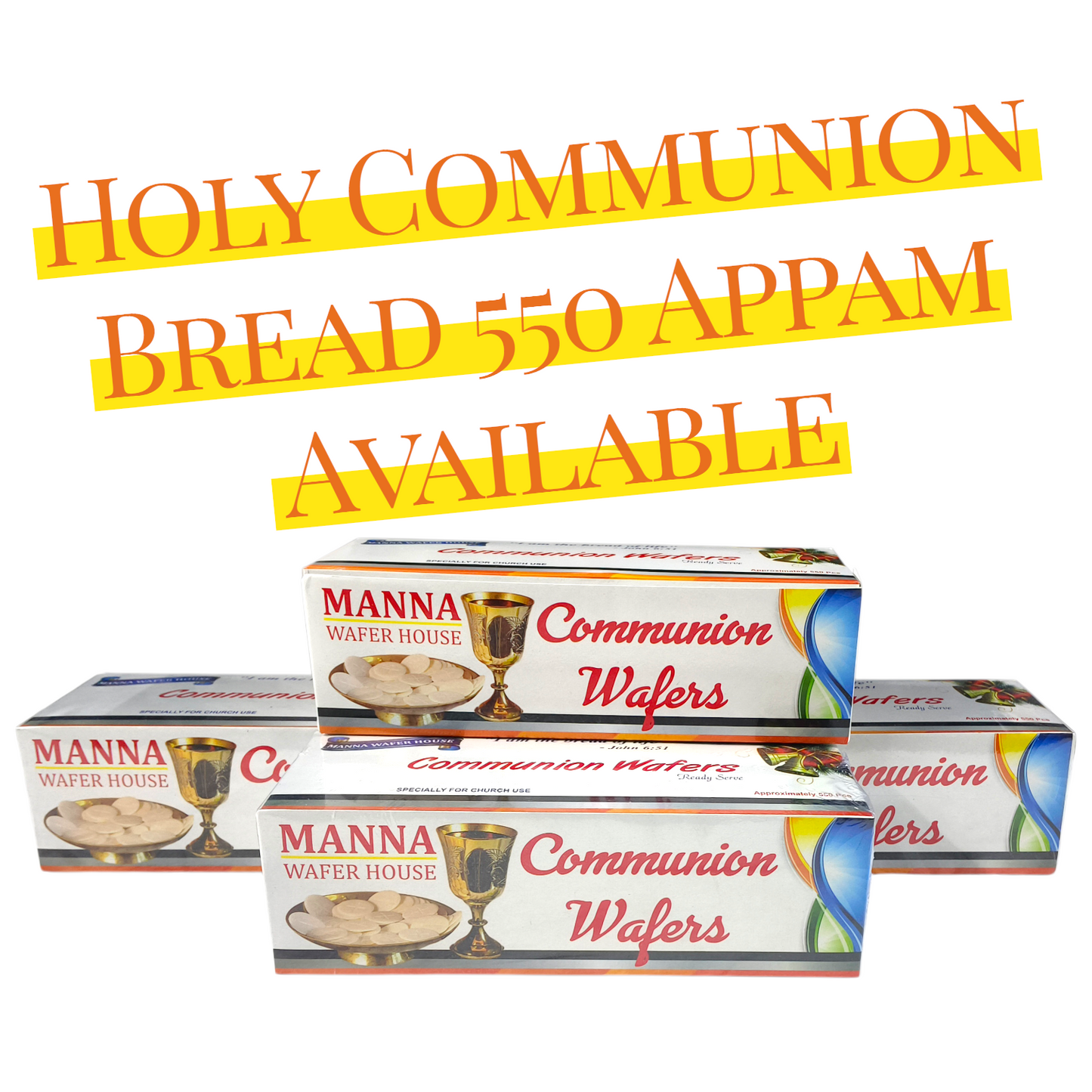 The Holy Communion Wafers | Communion Bread | 550 Appam Holy Communion Wafers | For The Lord Communion | 550 Wafers Available In The Box