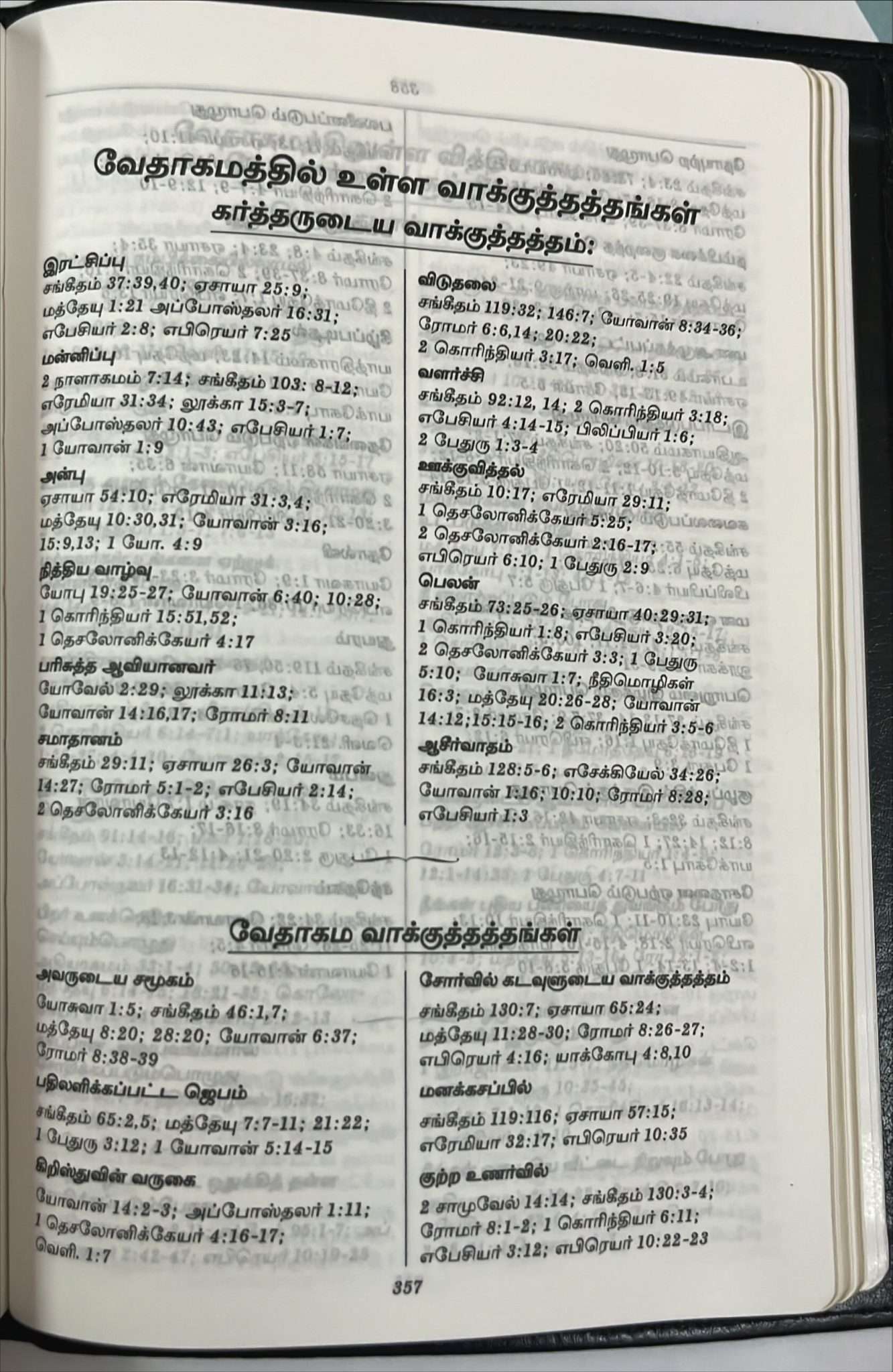 Tamil Bible Semi-Compact Edition, Black Zip Closure, Thumb Index, Premium China Print - ISBN 9788119095422