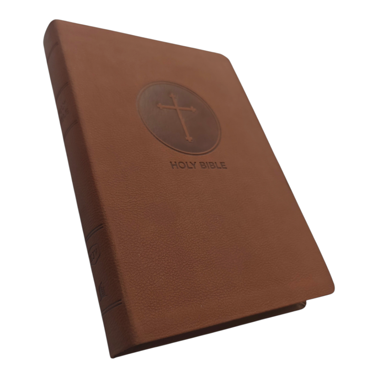 KJV Giant Print Center-Column Reference Bible, Brown LeatherLook, Red Letter Edition, Thumb Indexed – Comfort Print, ISBN 9780785215400