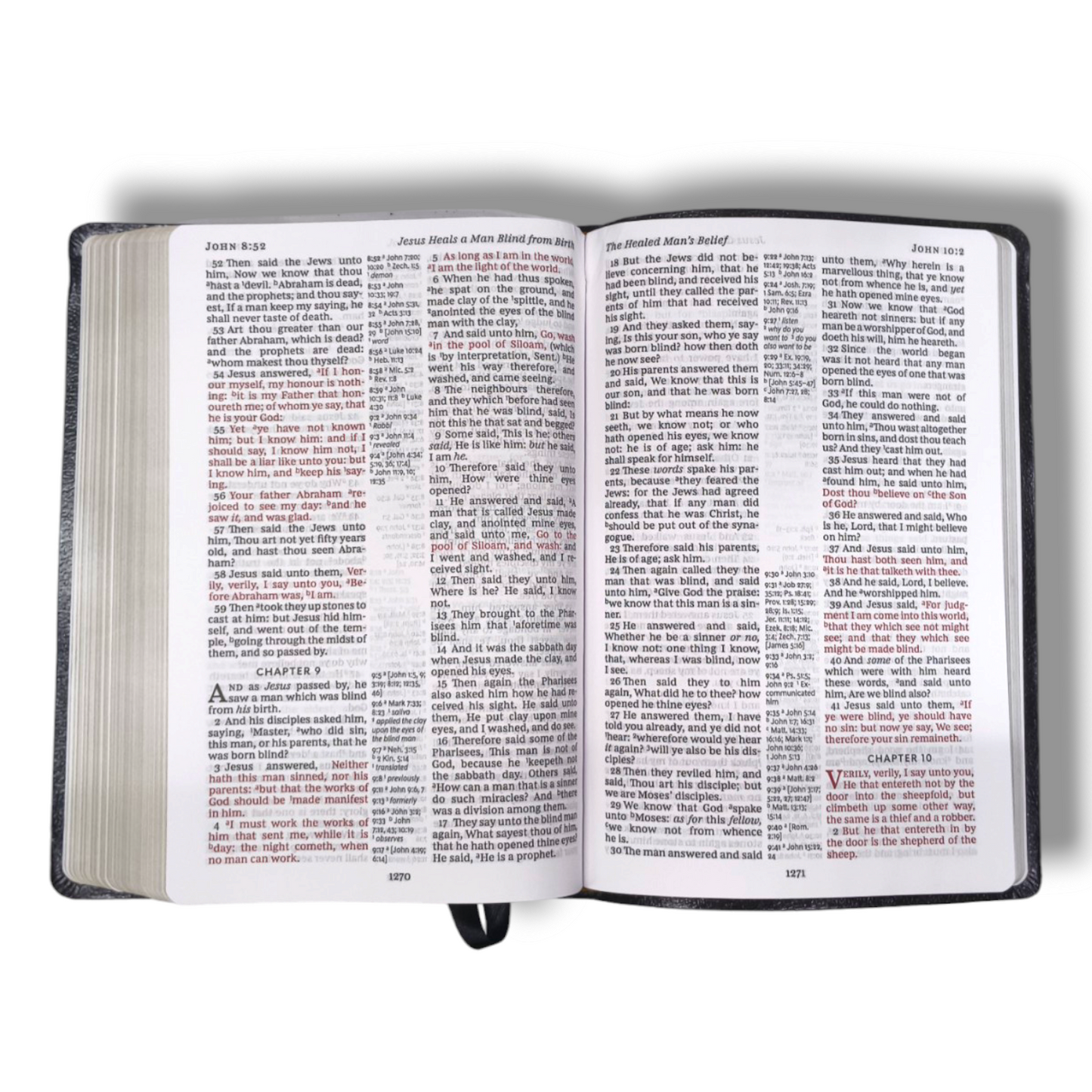 KJV Holy Bible , Giant Print Thinline Bible | Black Leather Soft | Thumb Indexed | Red Letter | Comfort Print: King James Version: Holy Bible, King James Version | New Edition