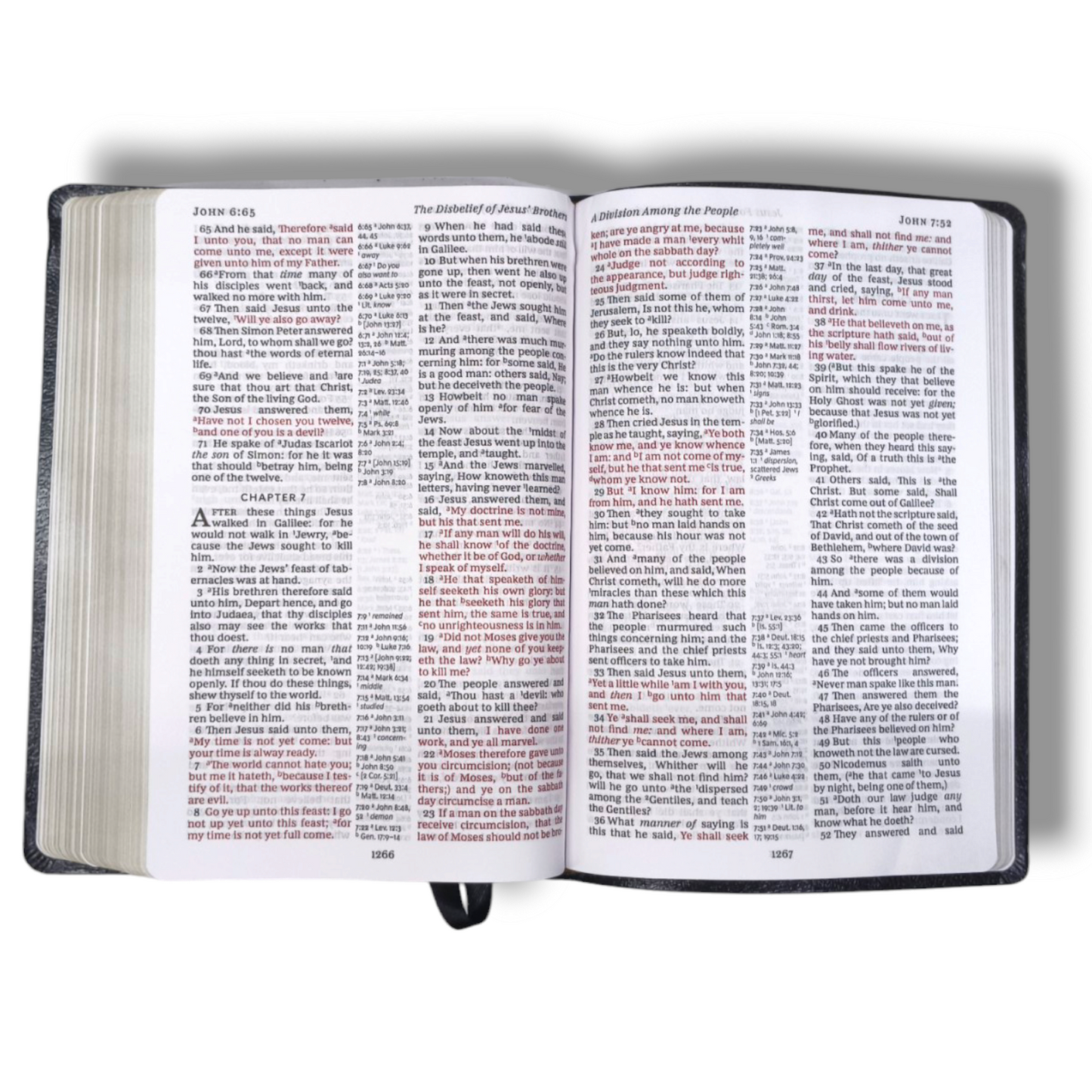 KJV Holy Bible , Giant Print Thinline Bible | Black Leather Soft | Thumb Indexed | Red Letter | Comfort Print: King James Version: Holy Bible, King James Version | New Edition