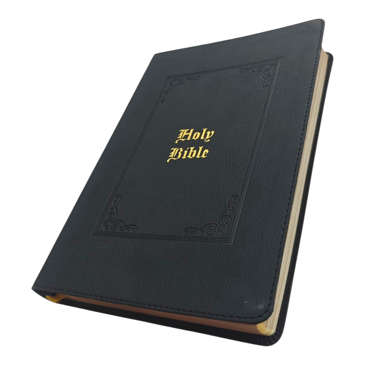 KJV Large Print Thinline Bible – Black LeatherTouch, Red Letter Edition, 11-Point Comfort Print, Ultra-Portable (0.9" Thick) – ISBN 9780785241898