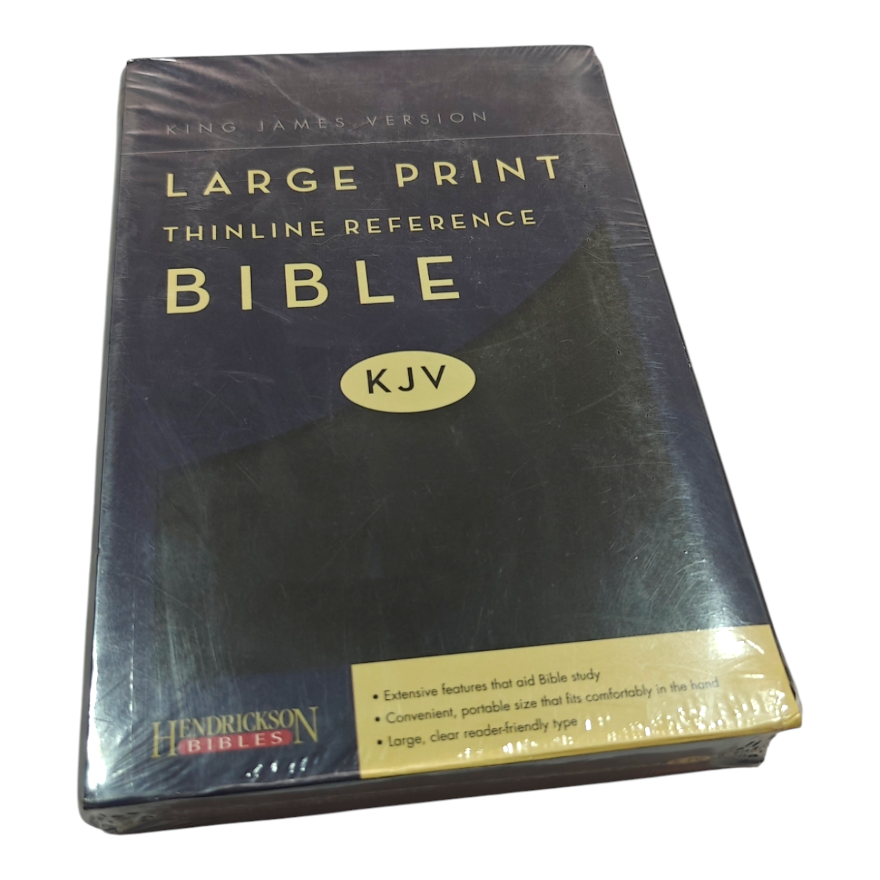 KJV Large Print Thinline Reference Bible – Leathersoft, Red Letter Edition, Center-Column Cross References, Ribbon Marker, 10.5pt Font | ISBN 9781619700048