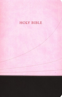 KJV Large Print Thinline Reference Bible – Black Genuine Leather, Easy-to-Read 10.5pt Text, Center-Column References, Ribbon Marker | ISBN 9781598564624