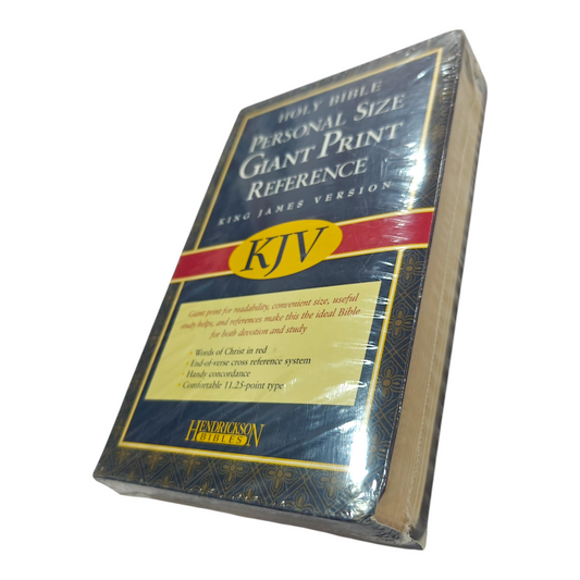 KJV Personal Size Giant Print Reference Bible, Burgundy Rose Faux Leather – Portable and Easy-to-Read (ISBN 9781598561036)