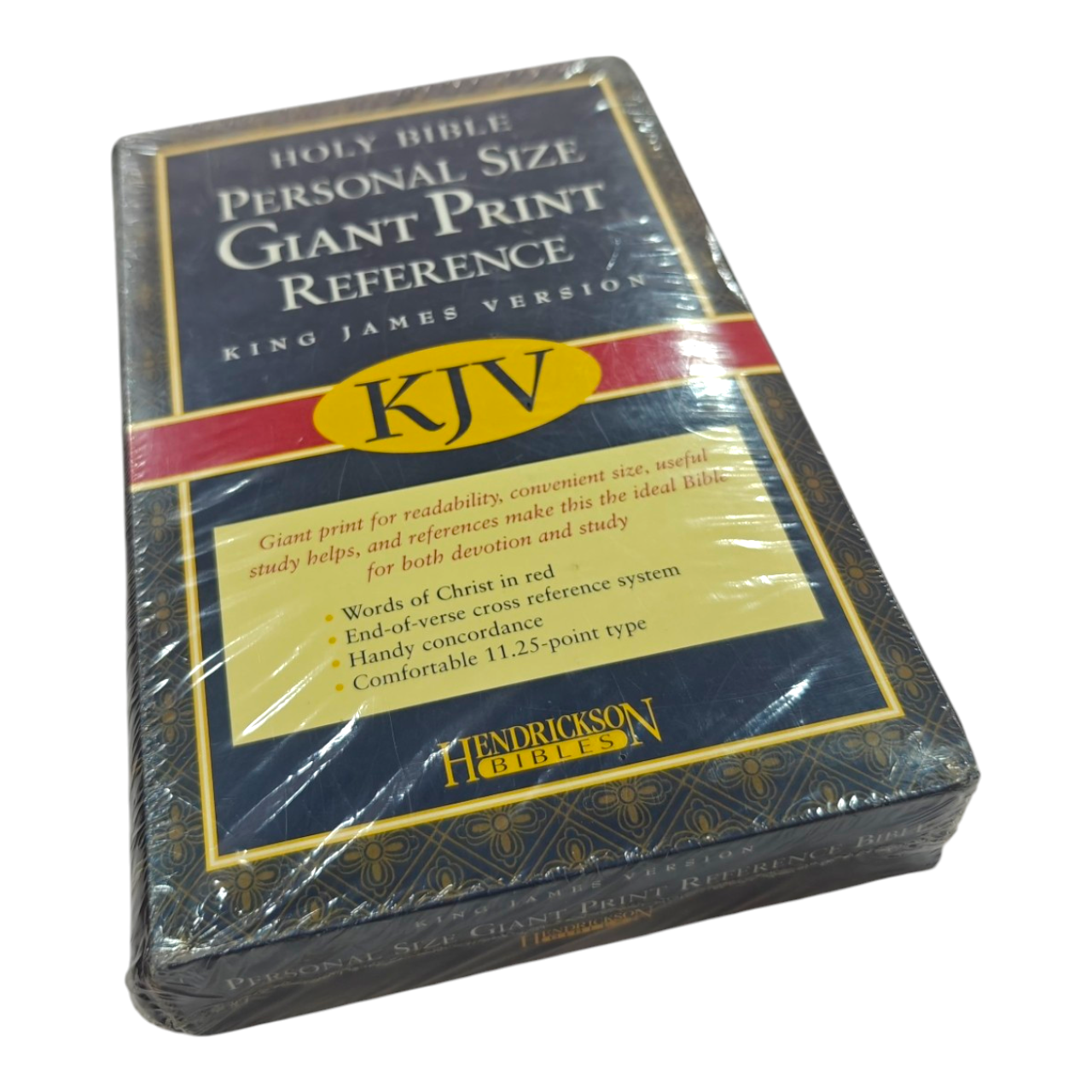 KJV Personal Size Giant Print Reference Bible, Burgundy Rose Faux Leather – Portable and Easy-to-Read (ISBN 9781598561036)