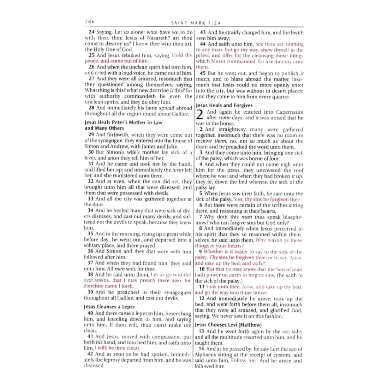 KJV Holy Bible – Large Print Thinline Edition, Bonded Leather, Red Letter Text, Ribbon Marker & Gold Gilt Edges | Easy-to-Read 11pt Font, Perfect for Seniors & Daily Devotion