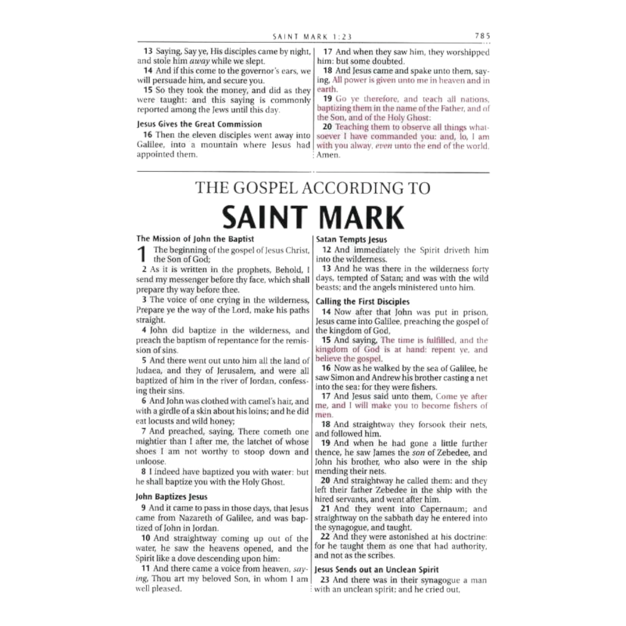 KJV Holy Bible – Large Print Thinline Edition, Bonded Leather, Red Letter Text, Ribbon Marker & Gold Gilt Edges | Easy-to-Read 11pt Font, Perfect for Seniors & Daily Devotion