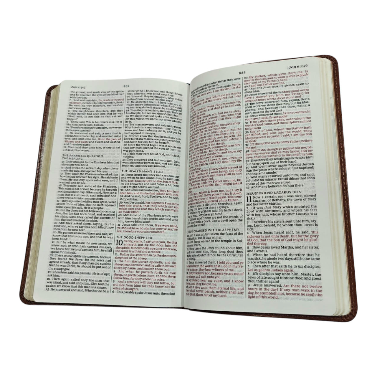 KJV Thinline Bible, Youth Edition – Brown LeatherTouch, Easy-to-Carry, Red Letter Edition – ISBN 9780785225690