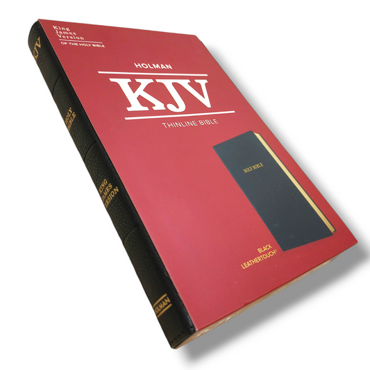 Holman KJV Edition | Thin Line Bible | Golden Edge Bible | Black Leather Cover | New Edition