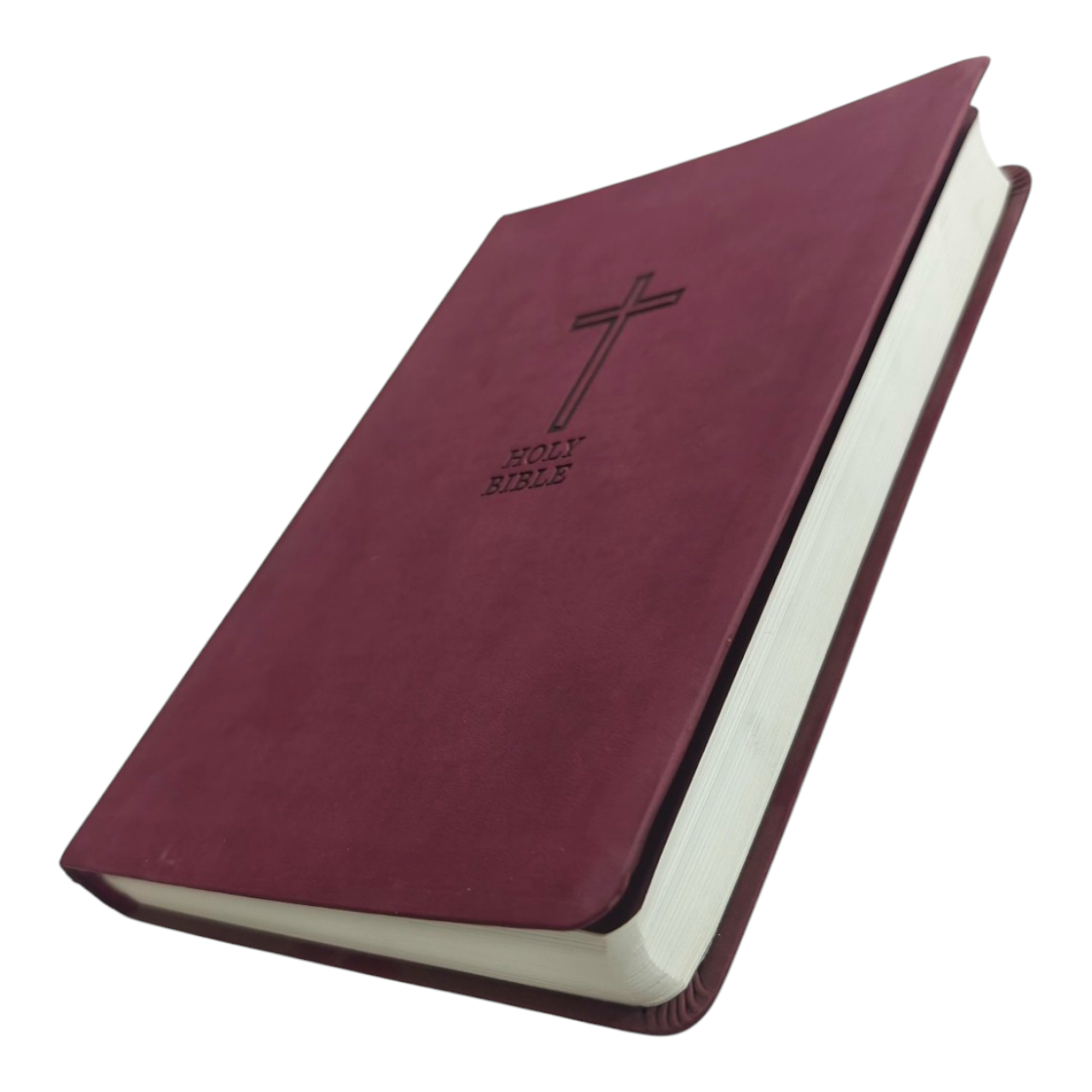 "KJV Value Large Print Thinline Bible in Burgundy – slim, easy-read edition with durable cover. Perfect for study, devotion, or gifting. ISBN: 9780718098056."