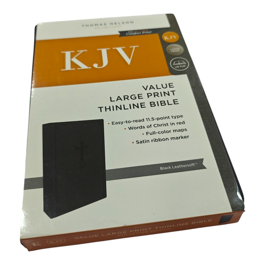 KJV Value Thinline Bible, Large Print – Slim, Affordable, and Easy-to-Read Comfort Print (ISBN 9780785225881)