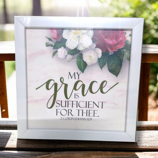 High Quality |Best Gift For Home Decor | Size : 8 inch By 8 inch |D12| Premium Hindi Bible Verses Photo Frame |Hanging Frame |