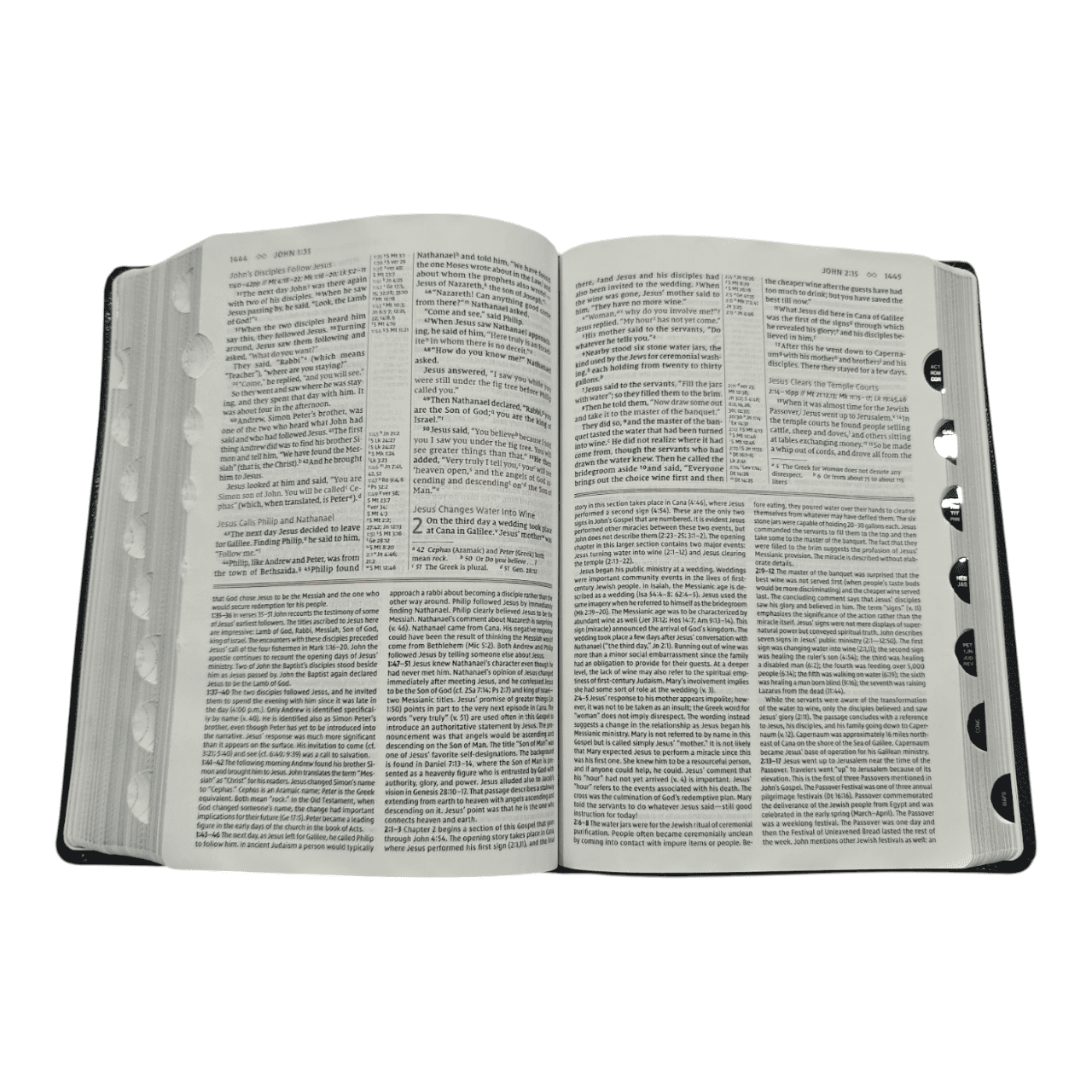 NIV Grace and Truth Study Bible with Thumb Index – Themed Study Notes & Quick Access (ISBN: 9780310447153)