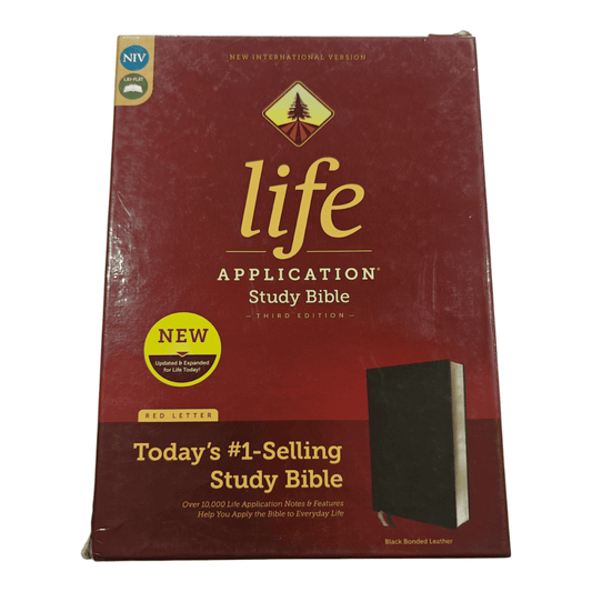 NIV Life Application Study Bible, Black – Practical Insights for Everyday Life (ISBN: 9780310452775)