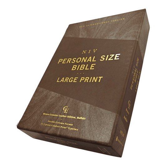 NIV Personal Size Bible Large Print – Compact, Easy-to-Read Edition (ISBN: 9780310455950)