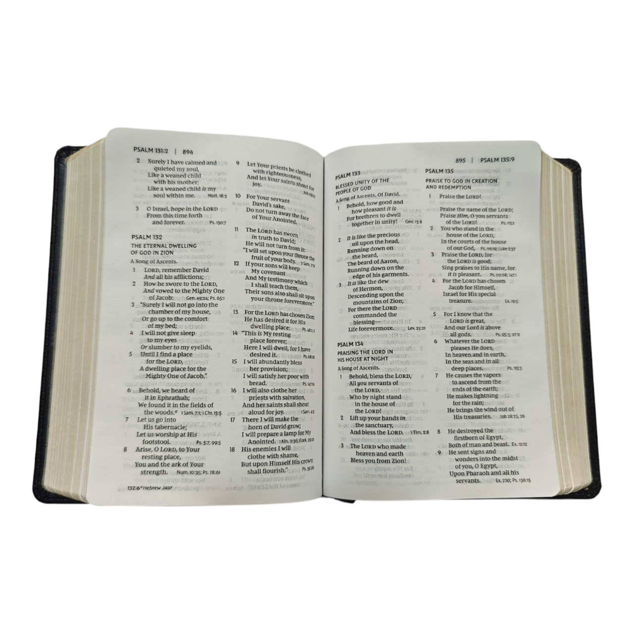 NKJV Compact Bible – Black Leathersoft, Red Letter Edition, Center-Column References, Ultra-Portable Size – ISBN 9780785233534